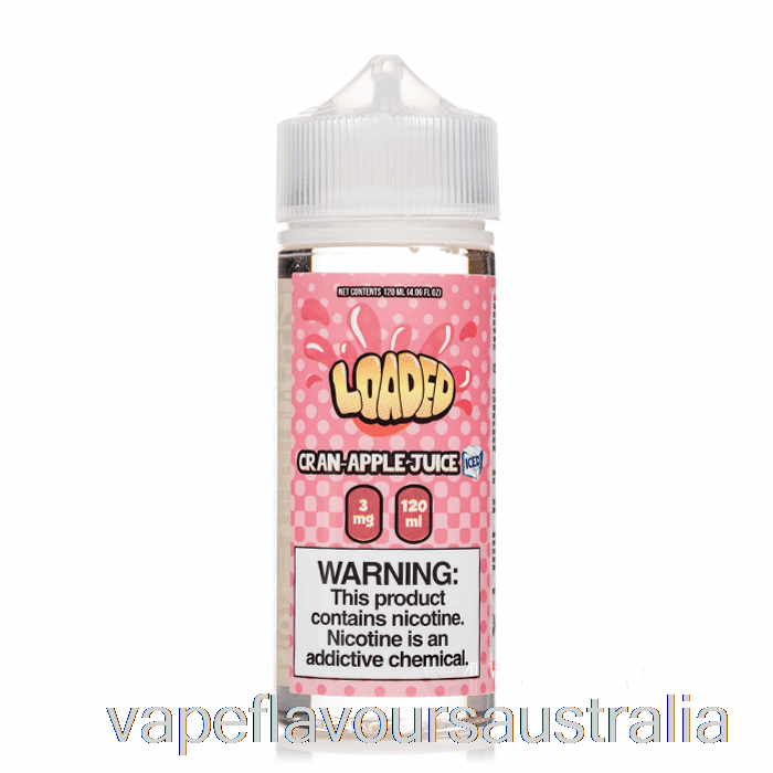 Vape Nicotine Australia ICED CRAN APPLE - Loaded E-Liquid - Ruthless - 120mL 6mg